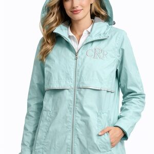 Charles River Women's New Englander Rain Jacket  Size M  Blue